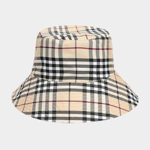 Plaid Check Reversible Bucket Hat
